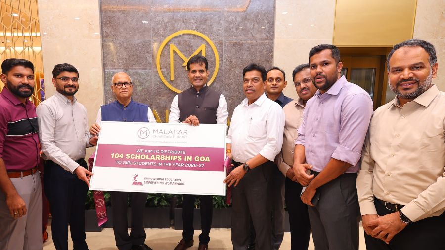 Malabar Gold & Diamonds Awards ₹9.36 Lakh Scholarships to 104 Girls in Goa